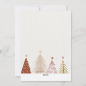 Kerstbomen Fotofeestkaart Feestdagenkaart (Achterkant)