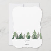 Kerstbomen Fotovakantiekaartje Feestdagenkaart (Achterkant)