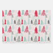 Kerstbomen Galore Bundel: Evergreen Inpakpapier Vel (Voorkant 2)