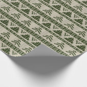 Kerstbomen gebreide trui look papier (Hoek)