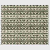 Kerstbomen Gebreide Trui Uitzicht Papier (Vlak)