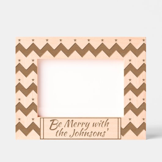 kerstbomen gegraveerde lijstjes (Voorkant)