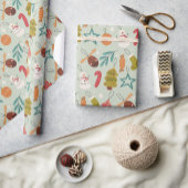 Kerstbomen gekleurde Noel Christmas Cadeaupapier