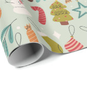 Kerstbomen gekleurde Noel Christmas Cadeaupapier (Rol Hoek)