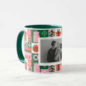 Kerstbomen gekleurde Noel Christmas Mok (Voorkant links)