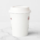 kerstbomen geloven in cute Paper Cups Papieren Bekers (Links)