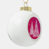 kerstbomen gemaakt van Snowflakes Keramische Bal Ornament (Links)