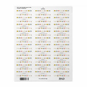 Kerstbomen Gepersonaliseerd Retouradres Etiket (Full Sheet)