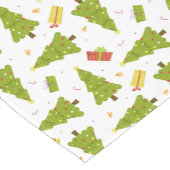 kerstbomen Gifts Modern Whimsical Winter Korte Tafelloper (Hoek)