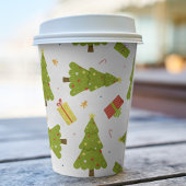 kerstbomen Gifts Modern Whimsical Winter Papieren Bekers