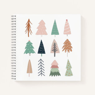 kerstbomen Girly Collage Journal Notitieboek