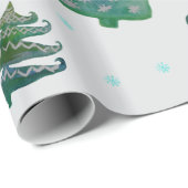 Kerstbomen Glanzend Inpakpapier, 30 in x 6 Cadeaupapier (Rol Hoek)