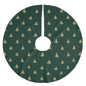 kerstbomen gouden donkerdenpiene groene patroon sc kerstboom rok (Voorkant)