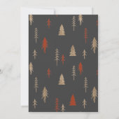 Kerstbomen Grijs Bedrijf Doodle Kunst  Kaart (Achterkant)