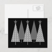 kerstbomen - Grijze lintdiabetes Feestdagenkaart (Voorkant / Achterkant)