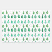 kerstbomen groen inpakpapier vel (Voorkant)