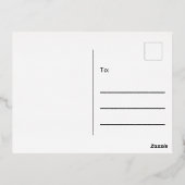 Kerstbomen groen & wit bewegende aankondiging (Achterkant)