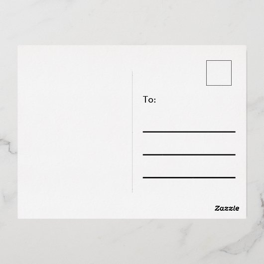 Kerstbomen groen & wit bewegende aankondiging (Achterkant)