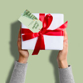 Kerstbomen Groene Aquarel Aangepast Cadeaulabel