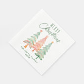 Kerstbomen Groene Feest Servet (Hoek)