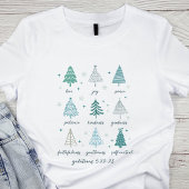 Kerstbomen Groene vrucht van de Geest Geloof Tri-Blend Shirt