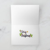 Kerstbomen Groet Feestdagen Kaart (Binnen)