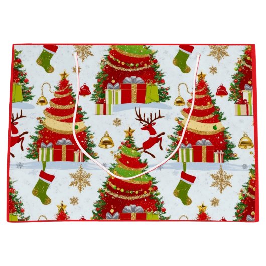 kerstbomen groot cadeauzakje (Voorkant)