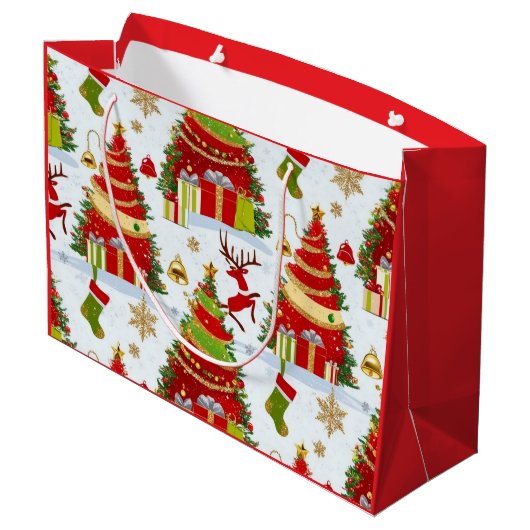 kerstbomen groot cadeauzakje (Achterkant Gekanteld)