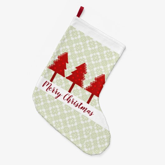 kerstbomen grote kerstsok (Voorkant (Hangend))