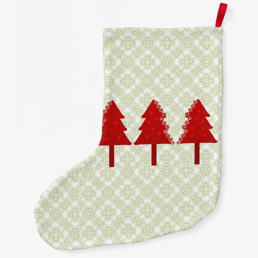 kerstbomen grote kerstsok (Achterkant)