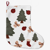 kerstbomen grote kerstsok (Voorkant)