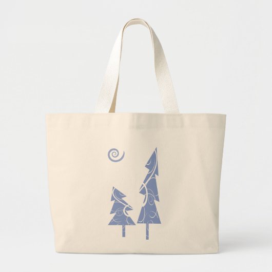 kerstbomen grote tote bag (Voorkant)