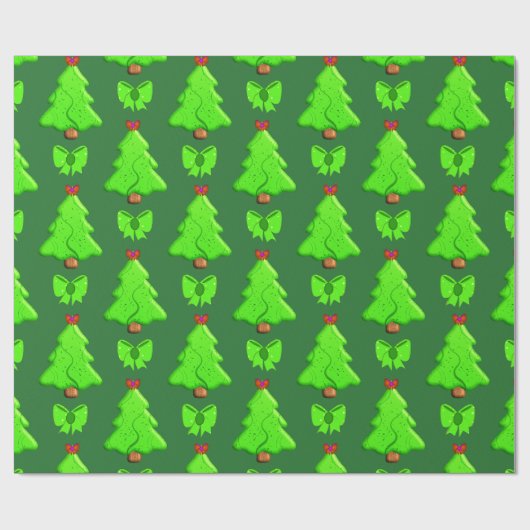 Kerstbomen Hand getrokken geschenk Cadeaupapier (Vlak)