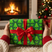 Kerstbomen Hand getrokken geschenk Cadeaupapier