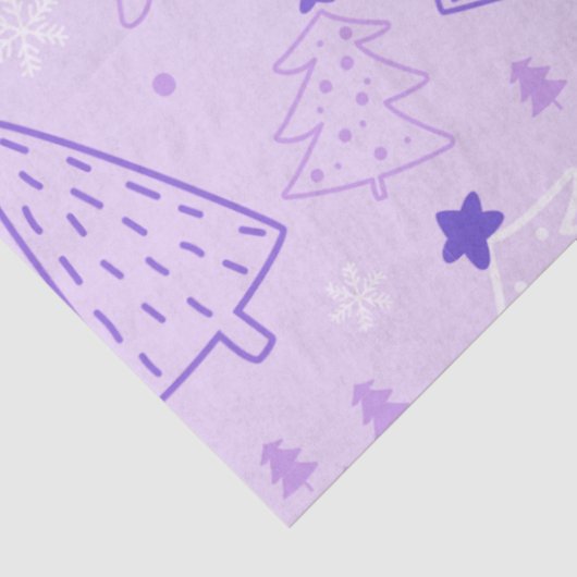 Kerstbomen Harten Sterren Kerstmis Tissuepapier (Detail)