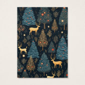 Kerstbomen Herten Oorbel Display Kaart (Achterkant)