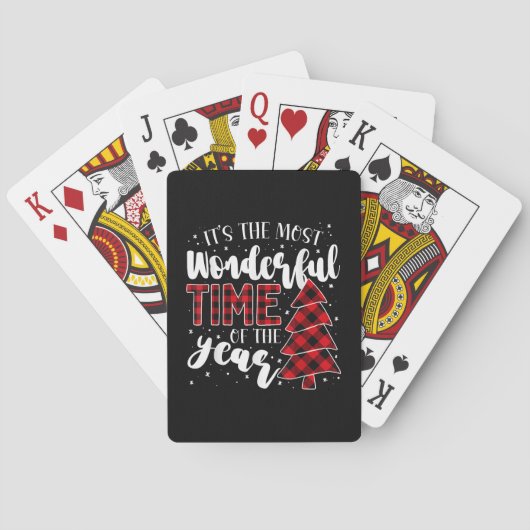 Kerstbomen Het is de mooiste tijd van de Pokerkaarten (Achterkant)
