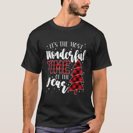 Kerstbomen Het is de mooiste tijd van de T-shirt (Voorkant)