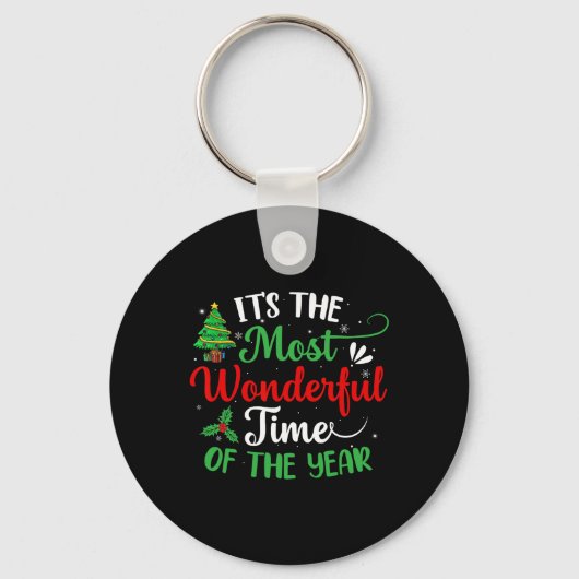 Kerstbomen het mooiste moment van de sleutelhanger (Voorkant)