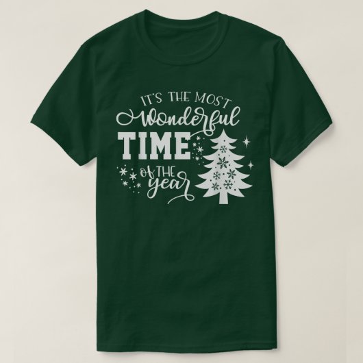 Kerstbomen het mooiste moment van de t-shirt (Design voorkant)