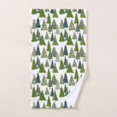 Kerstbomen Holiday Pattern  Bad Handdoek (Handdoek)