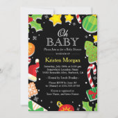 Kerstbomen Holly Berries Cute Baby shower Kaart (Voorkant)