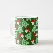 Kerstbomen, honkbal, kerstmanhoeden koffiemok (Voorkant links)