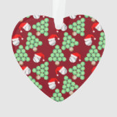 Kerstbomen, honkbal, kerstmanhoeden ornament (achterkant)