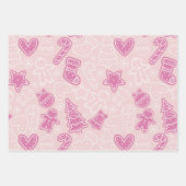  kerstbomen horen sterren kerst inpakpapier vel (Voorkant 3)