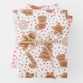 kerstbomen horen sterren kerst inpakpapier vel (In situ)