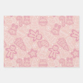 kerstbomen horen sterren kerst inpakpapier vel (Voorkant 3)