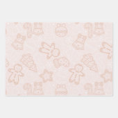 kerstbomen horen sterren kerst inpakpapier vel (Voorkant)