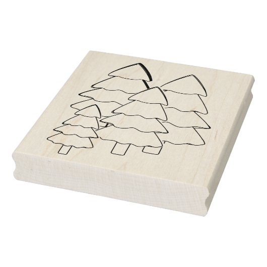 Kerstbomen illustratie kunststempel rubberstempel (Stempel)