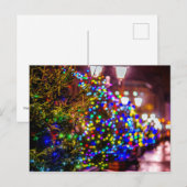 Kerstbomen in de straat briefkaart (Voorkant / Achterkant)